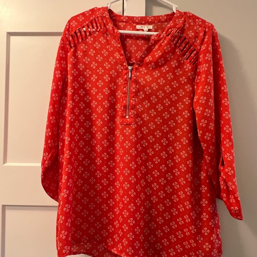 Perfect blouse 3/4 zipper